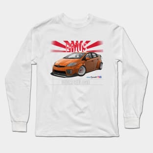 Toyota Prius 2JZ Orange Long Sleeve T-Shirt